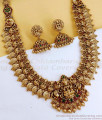 Heavy Temple Jewelry Antique Bridal Haram Lakshmi Coin Design With Jhumki ANTQ1092 Heavy Temple Jewelry Antique Bridal Haram Lakshmi Coin Design With Jhumki ANTQ1092