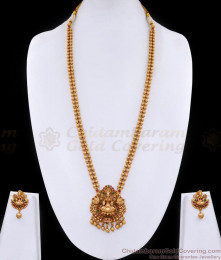 Premium Quality Antique Finish Milagu Mani 2 Line Lakshmi Haram ANTQ1093 Premium Quality Antique Finish Milagu Mani 2 Line Lakshmi Haram ANTQ1093