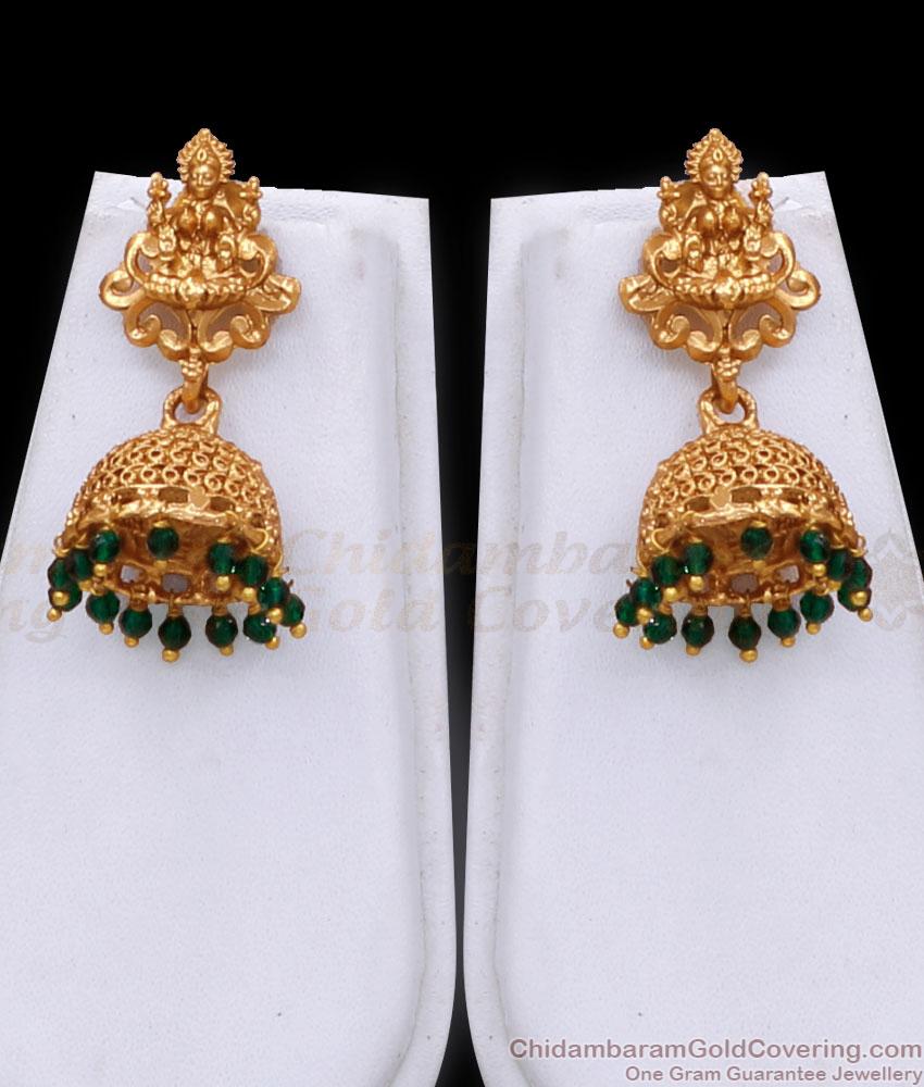 Beautiful Double Line Lakshmi Haram Nagas Antique Design With Jhumkas ANTQ1094 Beautiful Double Line Lakshmi Haram Nagas Antique Design With Jhumkas ANTQ1094