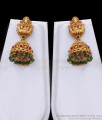 Antique Secondary Haram Lakshmi Design With Emerald Beads ANTQ1095 Antique Secondary Haram Lakshmi Design With Emerald Beads ANTQ1095
