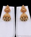 Antique Gold Secondary Haram Green Beads 2 Line Design For Wedding ANTQ1096 Antique Gold Secondary Haram Green Beads 2 Line Design For Wedding ANTQ1096