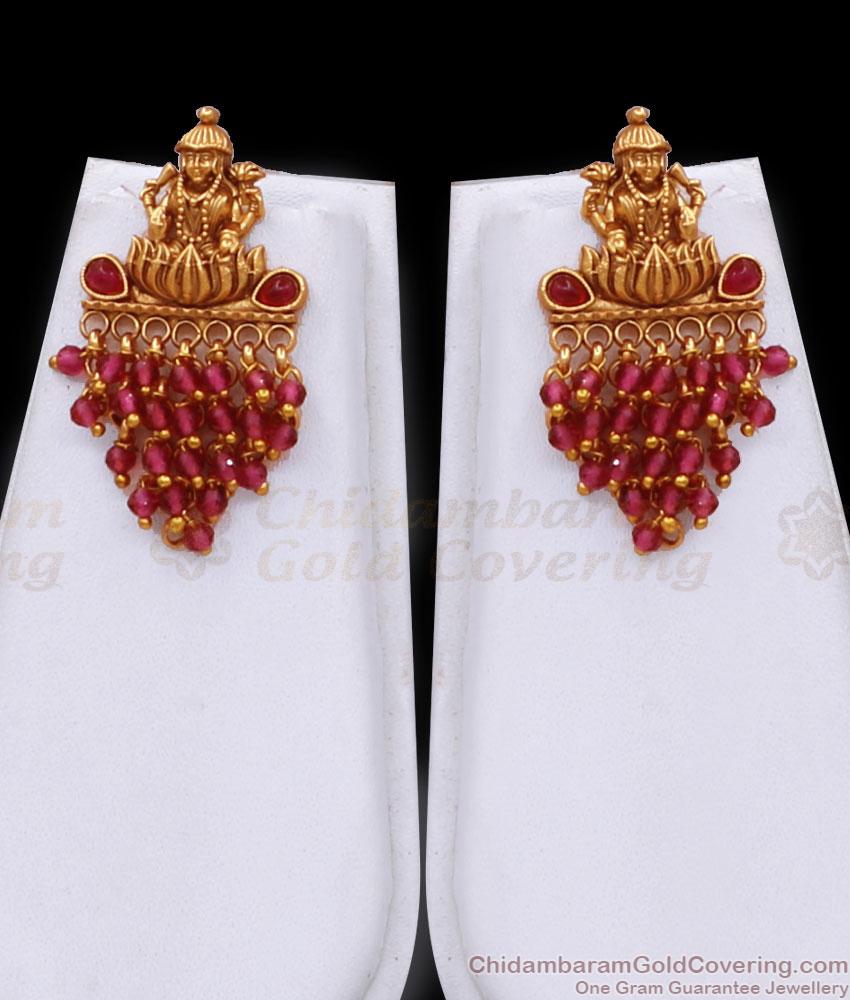 High Quality Bridal Wear Double Line Matte Finish Haram Lakshmi Design ANTQ1098 High Quality Bridal Wear Double Line Matte Finish Haram Lakshmi Design ANTQ1098
