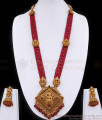 Latest Lakshmi Design Antique Ruby Beads Long Haram Temple Jewelry ANTQ1102 Latest Lakshmi Design Antique Ruby Beads Long Haram Temple Jewelry ANTQ1102
