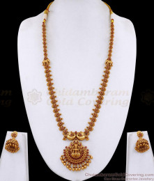 ANTQ1118 Buy Ruby Kemp Stone Antique Gold Haram Lakshmi Design Online