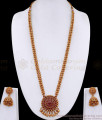 ANTQ1120 Classic Antique Beads 2 Line Temple Haram Ruby Kemp Stone Jewelry