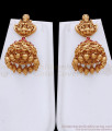 ANTQ1123 Premium Antique Ruby Mango Haram Set with Lakshmi Jhumkas ANTQ1123 Premium Antique Ruby Mango Haram Set with Lakshmi Jhumkas