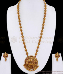 ANTQ1125 Premium Lakshmi Design Ruby Kemp Stone Antique Haram Set ANTQ1125 Premium Lakshmi Design Ruby Kemp Stone Antique Haram Set