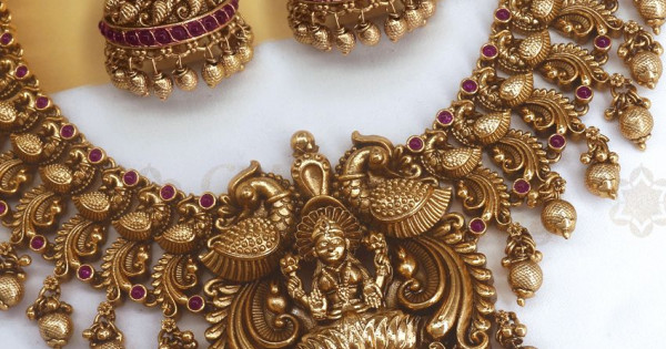Buy Online Premium Antique Necklace Earring Combo
