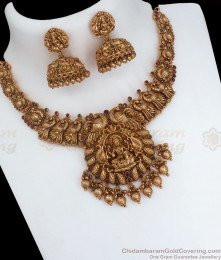 TNL1073 - Premium Quality Temple Necklace Earring Combo Antique Jewelry TNL1073 - Premium Quality Temple Necklace Earring Combo Antique Jewelry