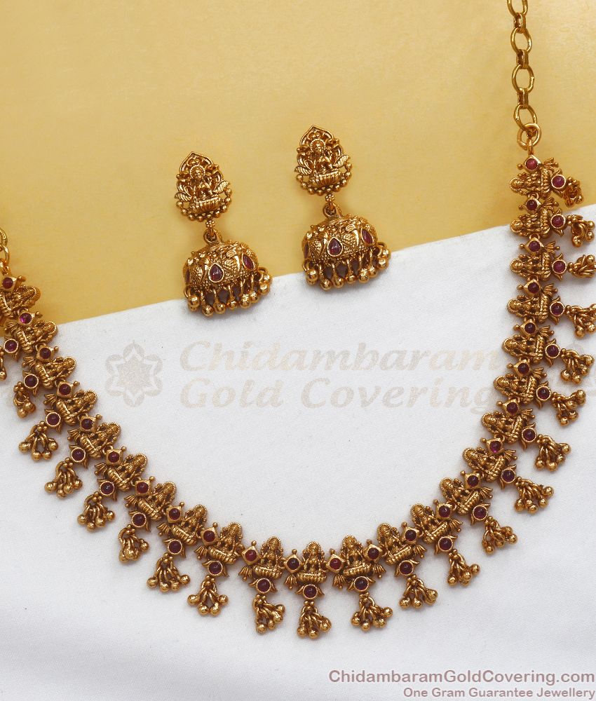TNL1076 - High Quality Nagas Collection Necklace Earring Combo At Offer Price