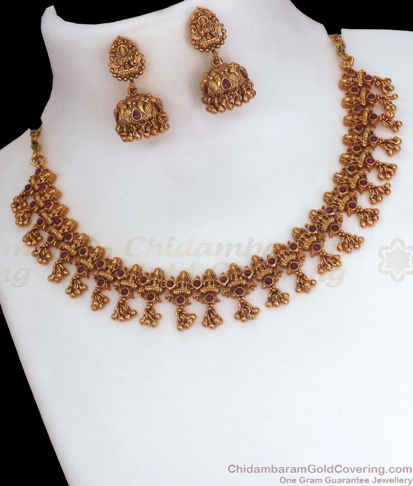 TNL1076 - High Quality Nagas Collection Necklace Earring Combo At Offer Price