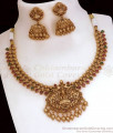 TNL1092 - Latest High Quality Antique Gold Necklace Earring Bridal Collections