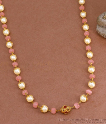 TNL1131 - Beautiful Pink Crystal Antique Necklace For Women