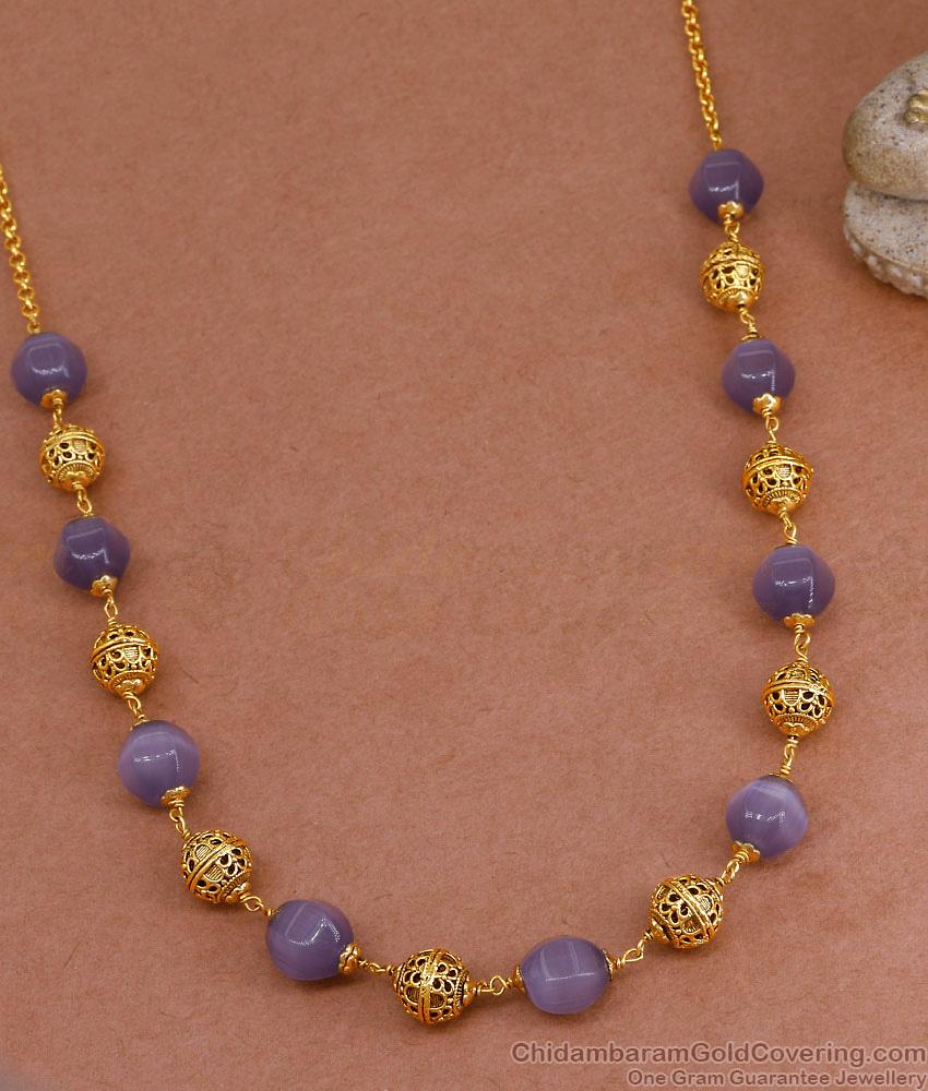 TNL1134 - Premium Quality Purple Crystal Necklace Temple Jewelry TNL1134 - Premium Quality Purple Crystal Necklace Temple Jewelry