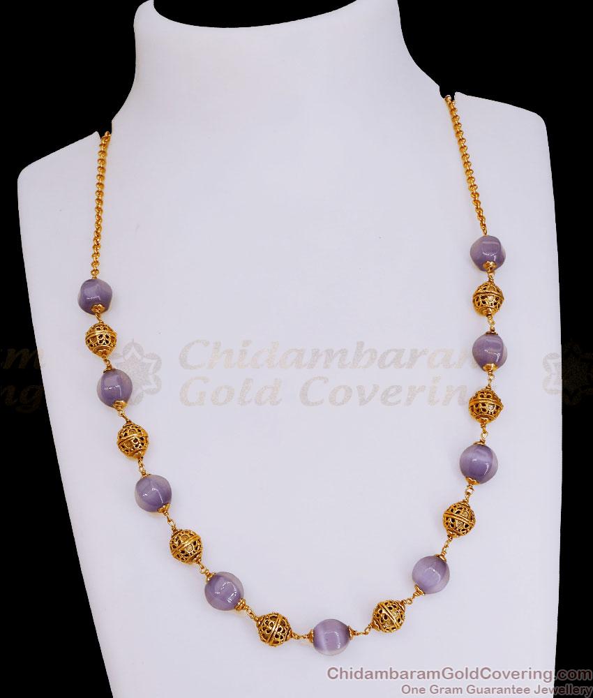 TNL1134 - Premium Quality Purple Crystal Necklace Temple Jewelry TNL1134 - Premium Quality Purple Crystal Necklace Temple Jewelry
