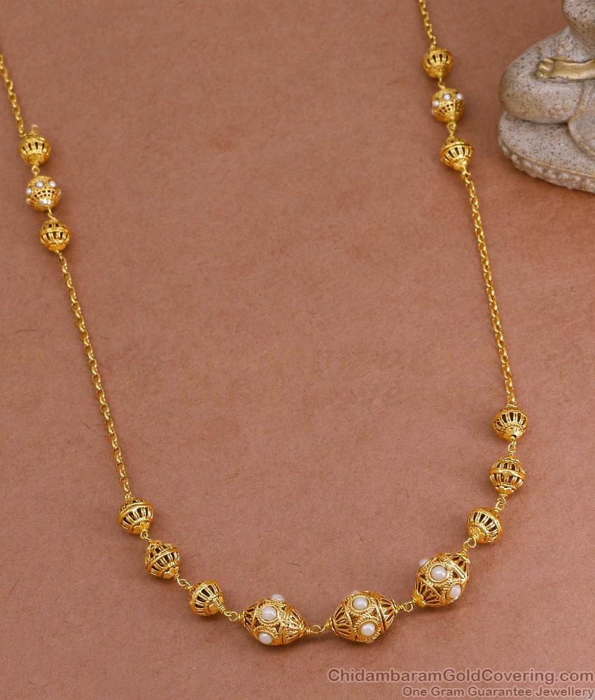 TNL1138 - High Quality Antique Finish Beads Necklace With Pearls TNL1138 - High Quality Antique Finish Beads Necklace With Pearls