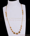 TNL1139 - Regular Use Emerald Stone Antique Gold Beads Necklace Design TNL1139 - Regular Use Emerald Stone Antique Gold Beads Necklace Design