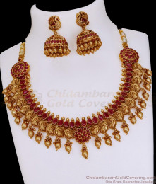 TNL1151 Beautiful Peacock Coin Antique Necklace Ruby Kemp Stone Bridal Jewelry TNL1151 Beautiful Peacock Coin Antique Necklace Ruby Kemp Stone Bridal Jewelry