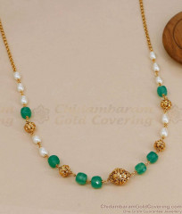 TNL1162 Premium Quality Anqtiue Gold Finish Victorian Necklace