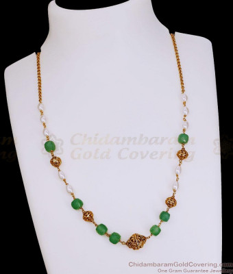 TNL1162 Premium Quality Anqtiue Gold Finish Victorian Necklace