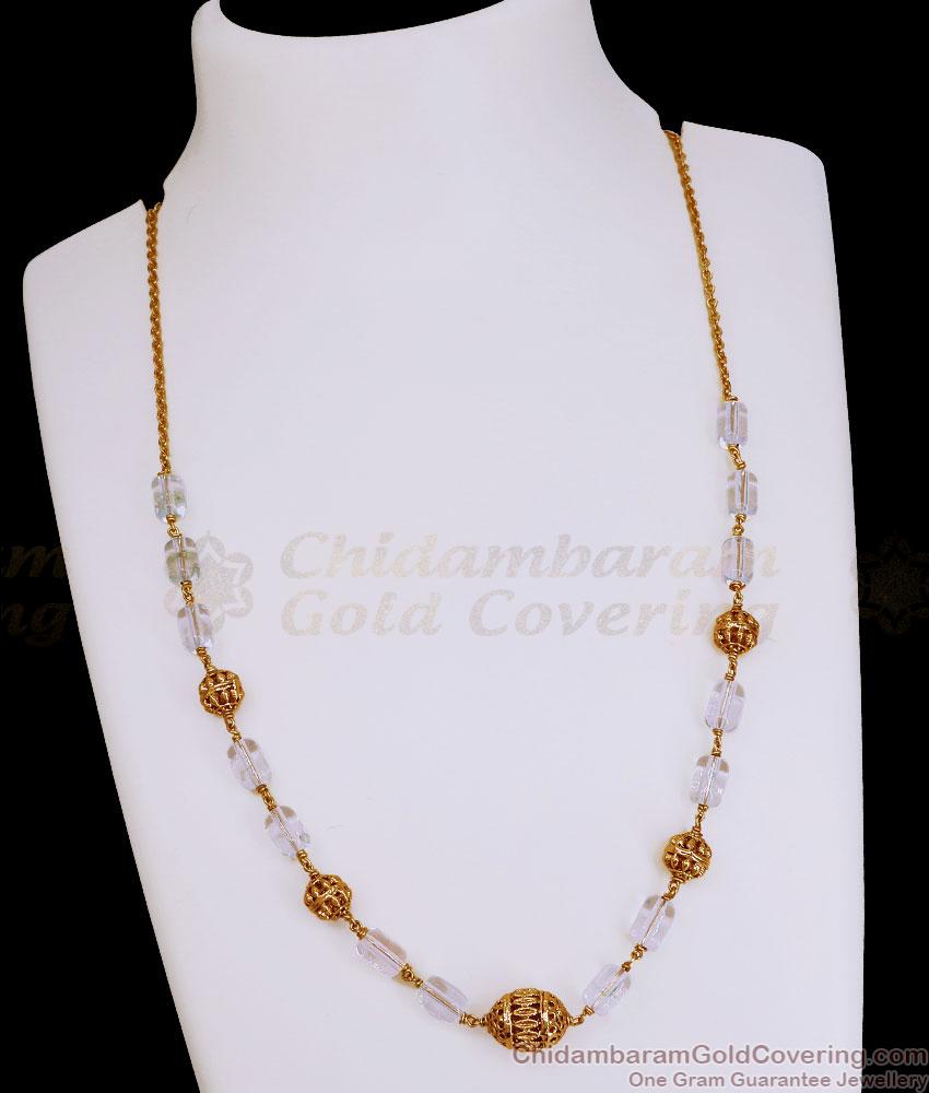 TNL1165 Glittering Blue Crystals Antique Necklace Design For Wedding