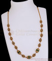 TNL1166 Handcrafted Gold Tone Antique Bead Necklace Festival Collection