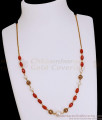 TNL1167 South Indian Style Temple Jewelry Ruby Beads Necklace With Pearls