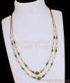 TNL1170 Buy 2-Layer Pearl Green Onyx Bead Mala Antique Necklace TNL1170 Buy 2-Layer Pearl Green Onyx Bead Mala Antique Necklace
