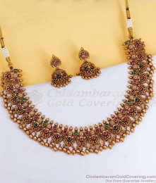 TNL1175 Latest Bollywood Fashion Kemp Stone Antique Necklace For Wedding TNL1175 Latest Bollywood Fashion Kemp Stone Antique Necklace For Wedding