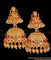 Antique Lakshmi Temple Jhumkas Gold Earrings Collection ER2279