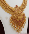 TNL1001 - Premium Antique Nagas Jewelry Temple Necklace Set Pearl Cluster Bridal Jewellery