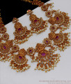 TNL1015 - Premium Nagas Antique Matt Finish Lakshmi Choker Pearl Set Bridal Jewelry