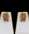 TNL1042 - Premium Gold Antique Temple Jewelry Radha Temple Necklace Set