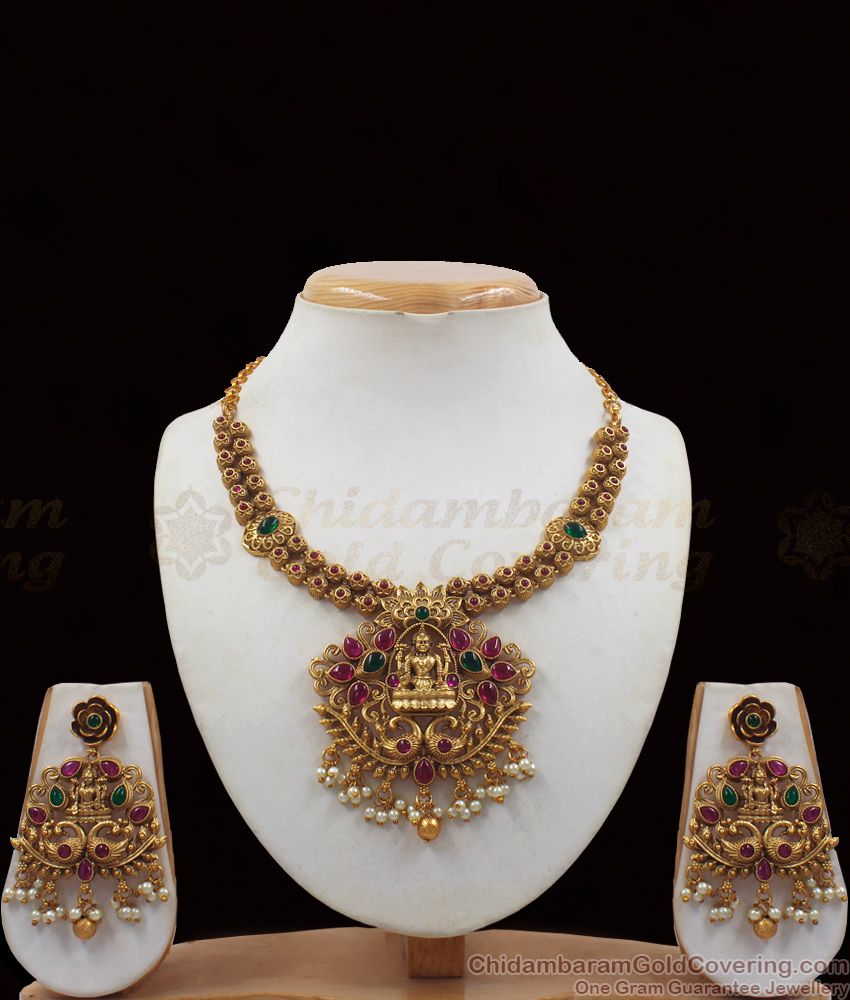 TNL1044 - Premium Antique Lakshmi Design Bridal Jewelry Collections