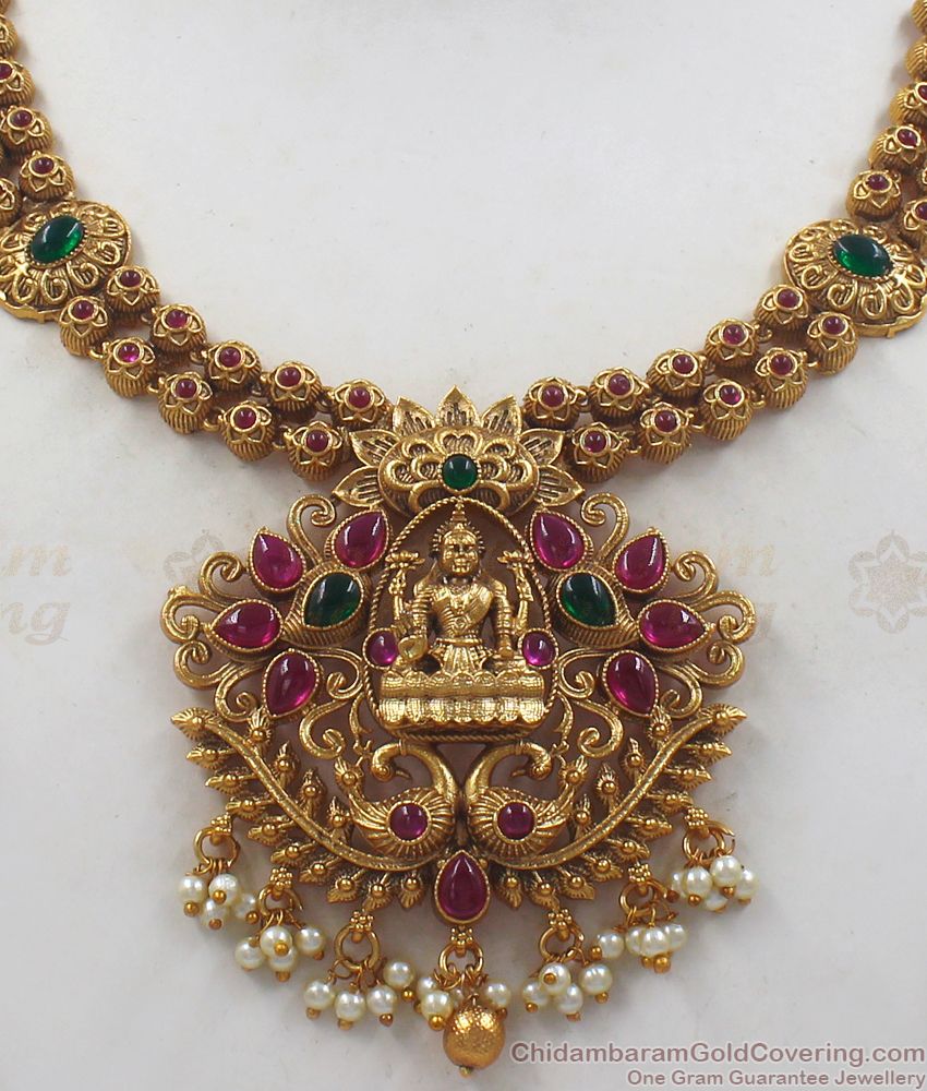 TNL1044 - Premium Antique Lakshmi Design Bridal Jewelry Collections