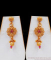 TNL1053 - Premium Antique Necklace Flower Design Earring Combo Low Price