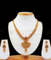 TNL1054 - Fabulous Peacock Design Antique Necklace Earrings Combo