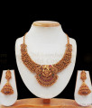TNL1058 - Lord Ganesha Finest Antique Necklace Earring Combo