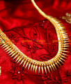 ARRG09 - Long Gold Plated Jewelry South Indian Traditional Mullai Poo Haram Design