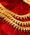 ARRG10 - 24ct Pure Gold Plated Jewellery Kerala Three Line Beaded Haram ARRG10 - 24ct Pure Gold Plated Jewellery Kerala Three Line Beaded Haram