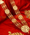 ARRG16 - Traditional Gold Plated Four Line Governor Maalai Cresent Design Aaram ARRG16 - Traditional Gold Plated Four Line Governor Maalai Cresent Design Aaram