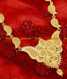 ARRG20 - South Indian Trendy Party Wear Flower and Mango Aaram Design