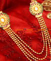 ARRG21 - Trendy Four Line Flower Design With Big American Diamond Aaram