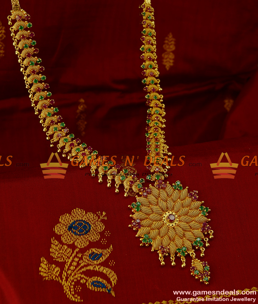 ARRG107 - Combo Necklace and Haaram Best Value Grand Party Wear Jewelry