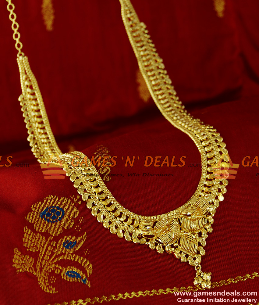 ARRG115 - Gold Plated Jewellery Traditional Culcutta Design Bridal Haaram ARRG115 - Gold Plated Jewellery Traditional Culcutta Design Bridal Haaram