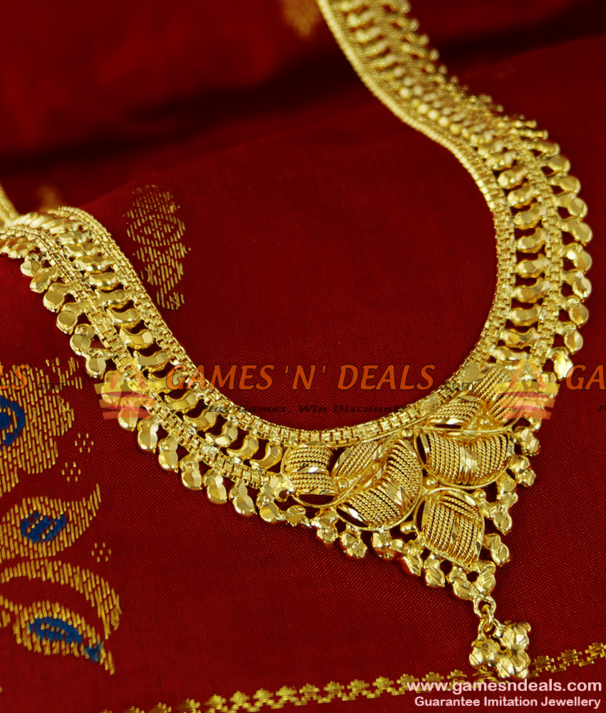 ARRG115 - Gold Plated Jewellery Traditional Culcutta Design Bridal Haaram ARRG115 - Gold Plated Jewellery Traditional Culcutta Design Bridal Haaram