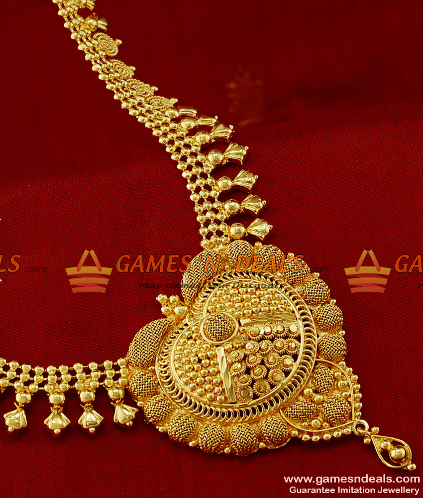 ARRG147 - South Indian Necklace Traditional Beaded Haaram Design Imitation Jewelry Online ARRG147 - South Indian Necklace Traditional Beaded Haaram Design Imitation Jewelry Online