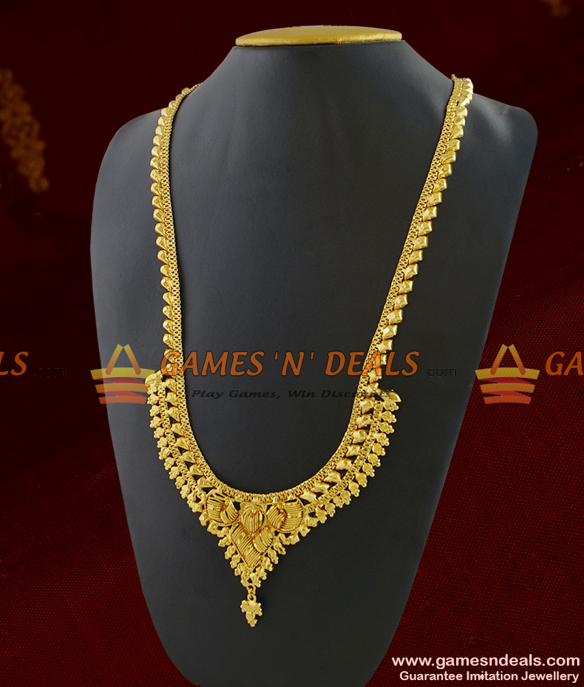 ARRG194 - Light Weight Gold Plated Jewellery Traditional Calcutta Design Haaram