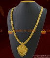 ARRG228 - Kerala Beads Design Marriage Wear Gold Like Long Stone Haaram