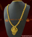 ARRG263 - Kerala Beads Design Farewell Wear Gold Like Long Stone Haaram